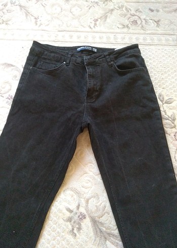 Siyah erkek Denim Normal Paça Pantolon - Görsel 2