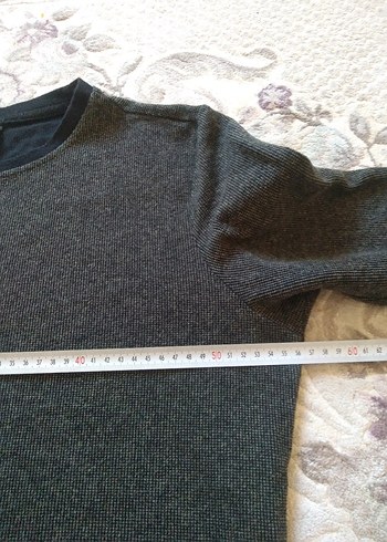 Gri erkek Uzun Kollu Basic Sweatshirt - Görsel 6