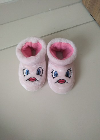 Pembe Nakışlı Kız Çocuk Terliği - Görsel 2