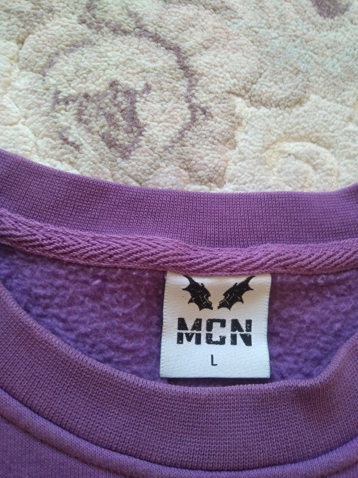 Mor erkek Sweatshirt Uzun Kollu - Görsel 2