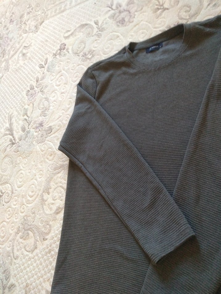 Gri Erkek Sweatshirt Uzun Kollu - Görsel 2