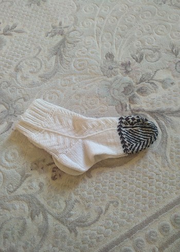 Beyaz Triko Çorap - Görsel 2