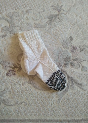 Beyaz Triko Çorap - Görsel 3