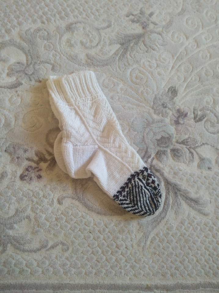 Beyaz Triko Çorap - Görsel 3