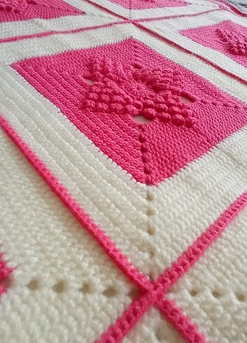 İki adet el işi bebek battaniyesi - Görsel 9