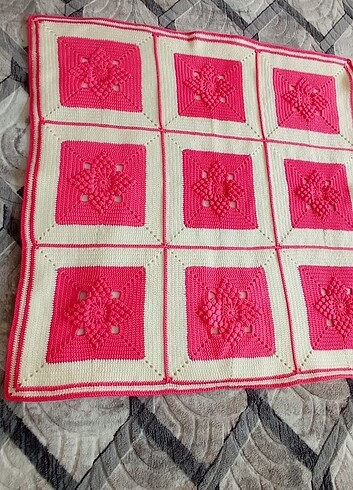 İki adet el işi bebek battaniyesi - Görsel 6