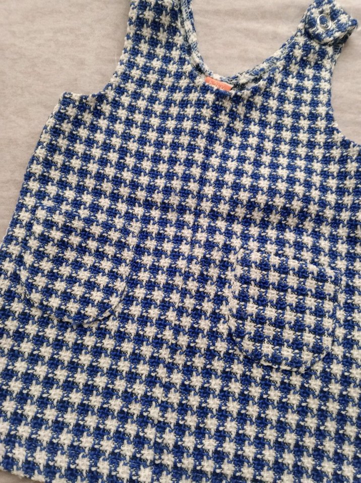 Mavi beyaz kız çocuk elbise koton 
civil takım - Görsel 3