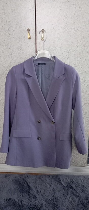 Trendyol&Milla markasının Lila rengi Blazer Ceket