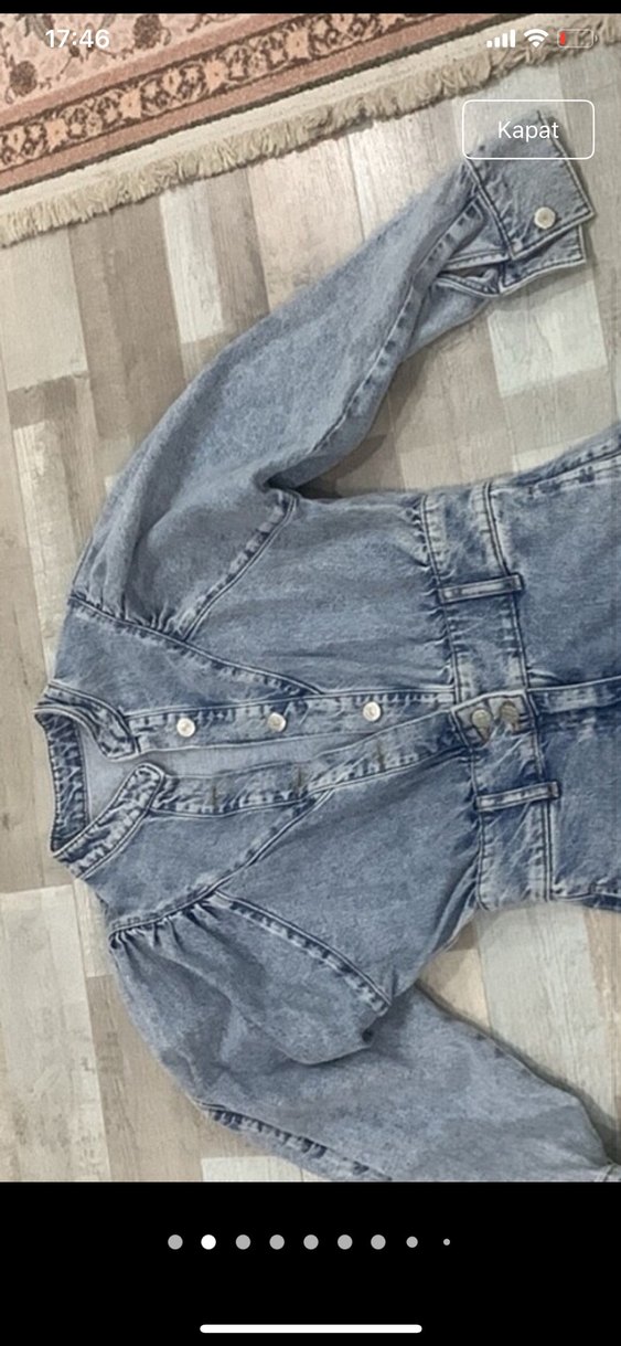 Kadın Denim Tulum - Görsel 2