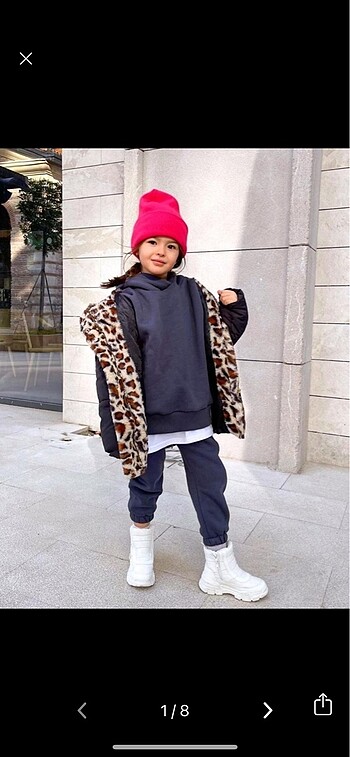 Kız çoçuğu montu - Görsel 2