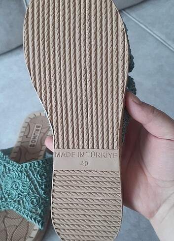 40 Beden Terlik dantel desenli