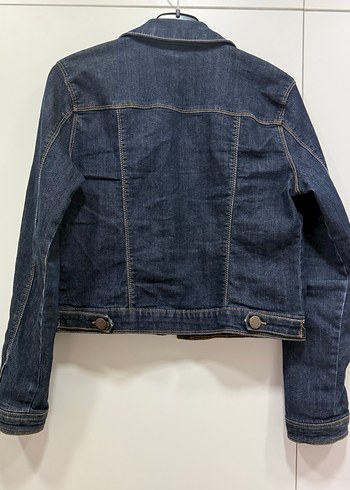 Düğmeli kız çocuk Denim Ceket - Lacivert - Görsel 2