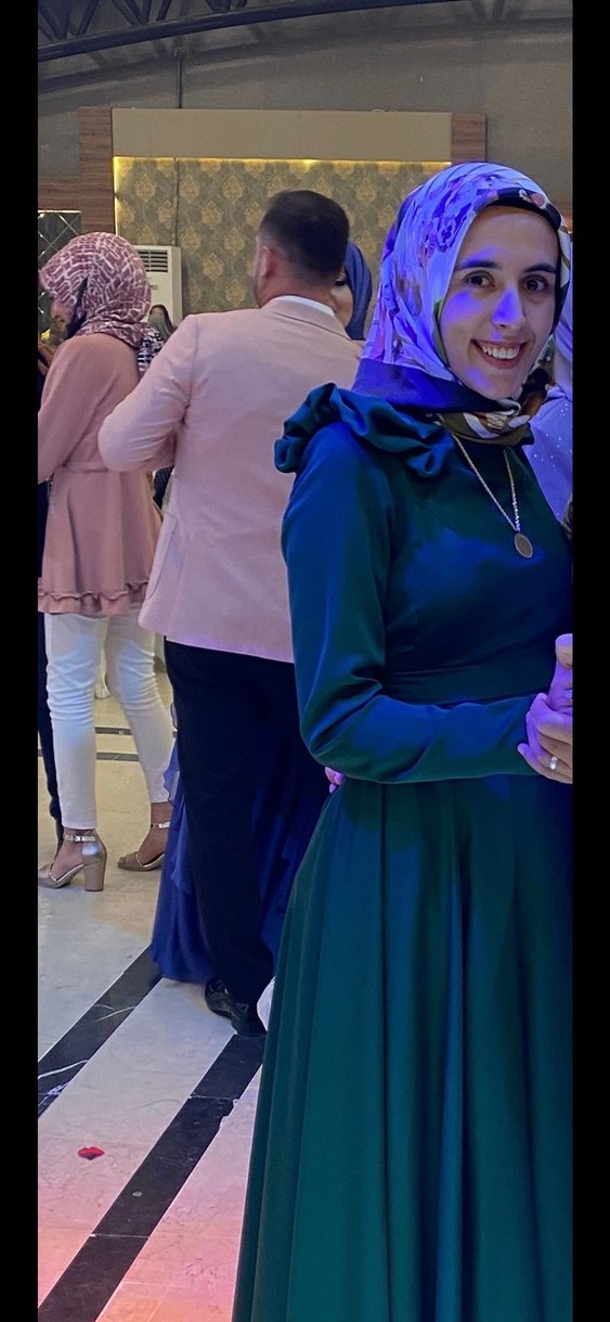 Koyu Haki Uzun Kol Drapeli Nikah Elbisesi - Görsel 2