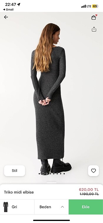 xl Beden Pull&Bear elbise