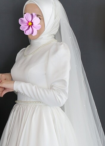 Diğer Tesettür gelinlik nikah elbisesi