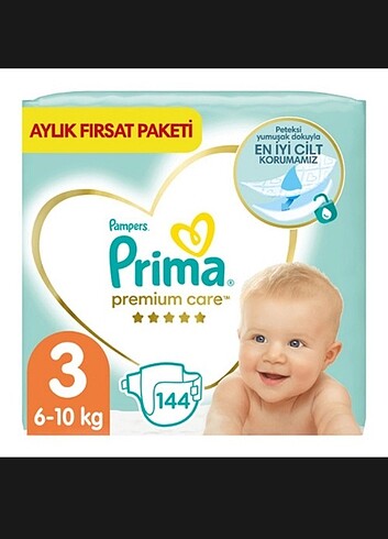 Prima premium care 3 numara 144 adet bez