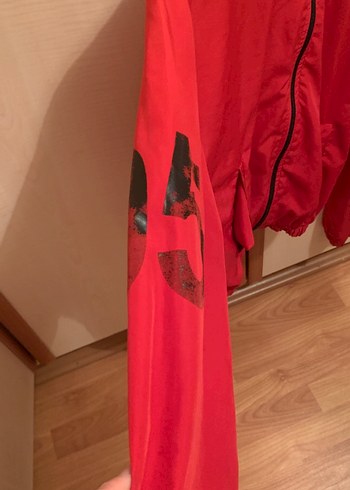 Kırmızı Fermuarlı Kadın Ceket - Görsel 2