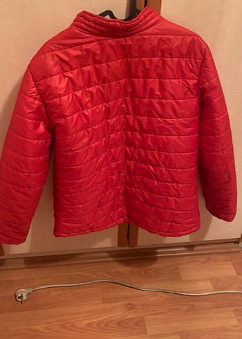 Kırmızı Fermuarlı Kadın Ceket - Görsel 2