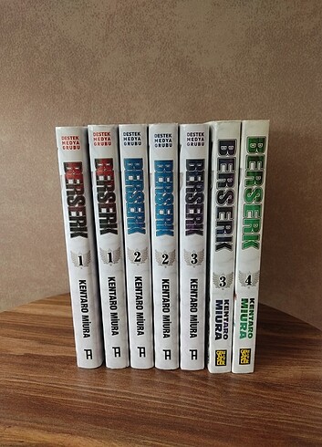Berserk Manga 1-2-3-4 Türkçe gerekli şeyler ve athica basım
