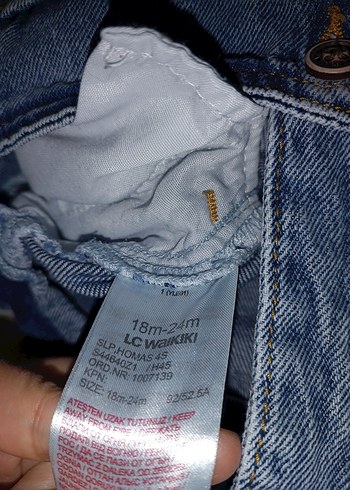 Erkek Çocuk Mavi Denim Askılı Tulum - Görsel 3