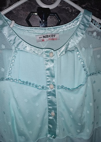 Turkuaz Kadın lohusa Pijama Takımı - Görsel 3