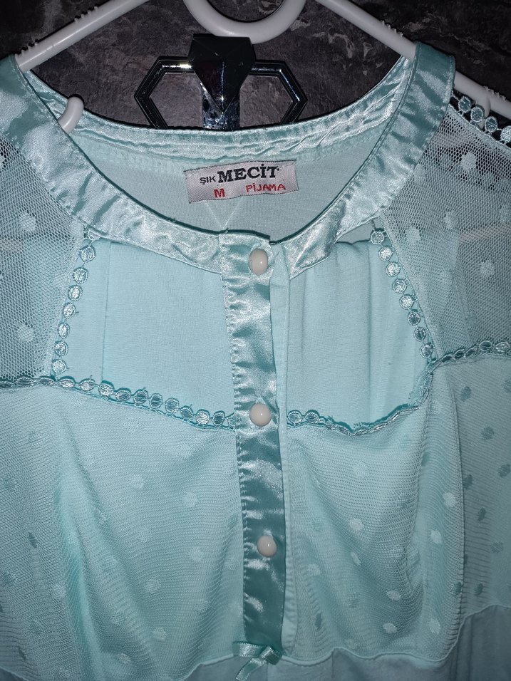 Turkuaz Kadın lohusa Pijama Takımı - Görsel 3