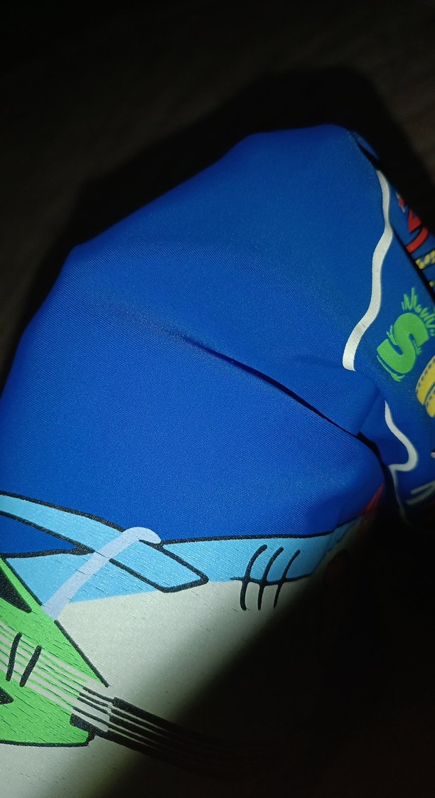 Mavi Kısa Kollu UV korumalı yüzme tişörtü - Görsel 3