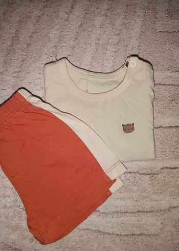 Diğer Kısa Kollu Pamuk Bebek Takımı