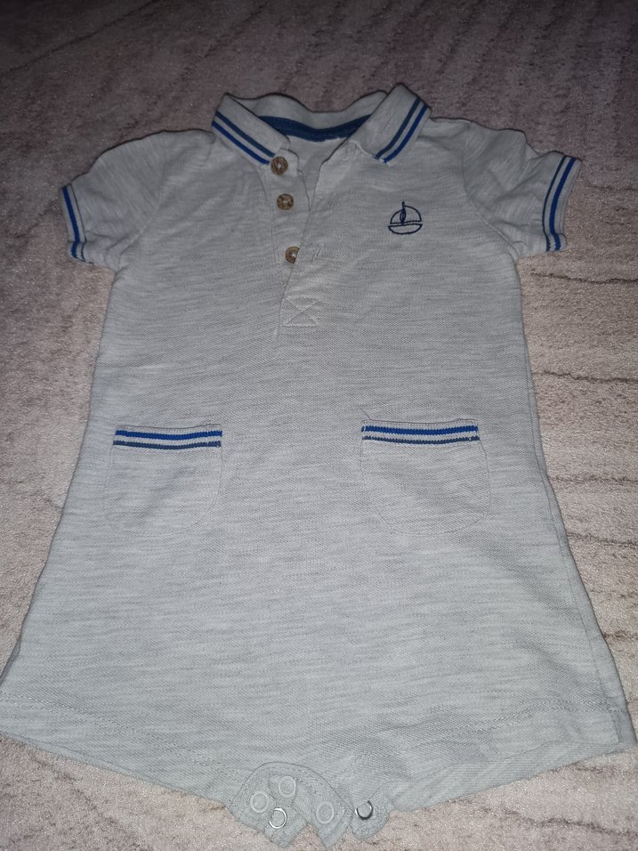 Pamuklu Kısa Kollu Bebek Tulum - Görsel 2