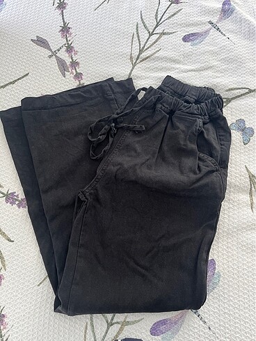 Trendyol & Milla siyah tencel kumaş pantolon