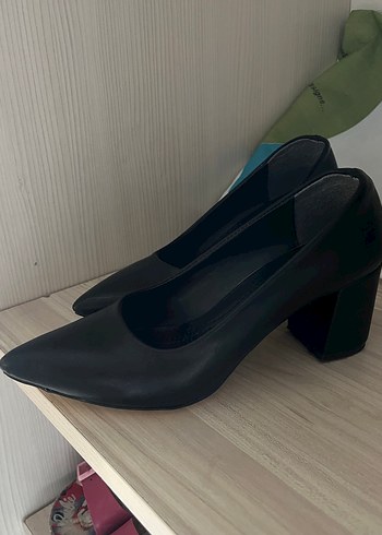 38 Beden siyah Renk Siyah Stiletto Kadın Ofis Ayakkabısı