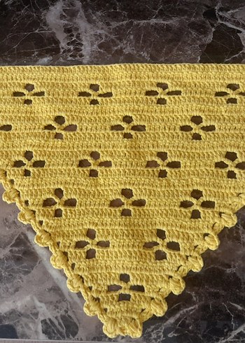 Zara Sarı Örgü Saç Bandana