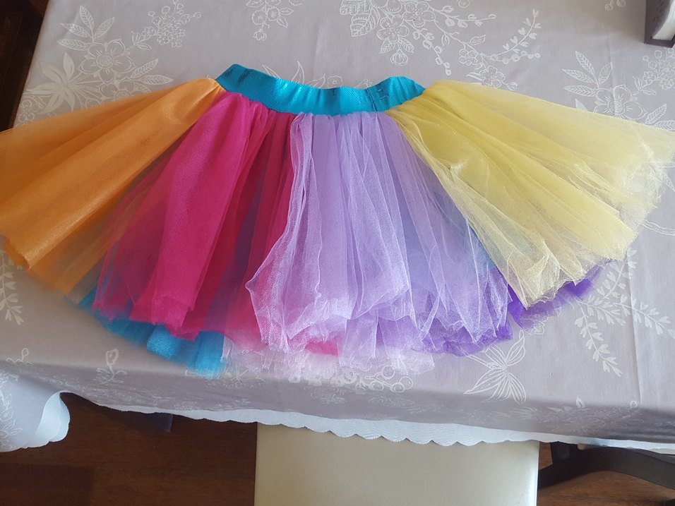 Renkli Tül Fırfırlı Kız Çocuk Etek - Görsel 3