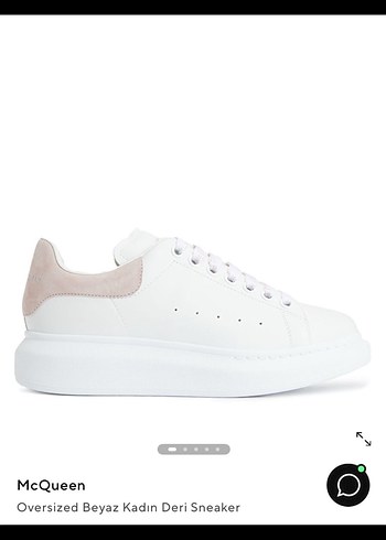 Alexander McQueen Beyaz Kadın Deri Sneaker