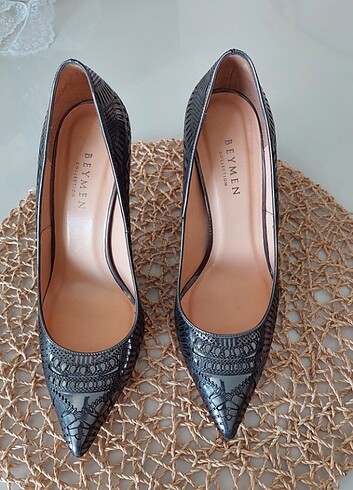 38 Beden çeşitli Renk Beymen collection antresit stiletto