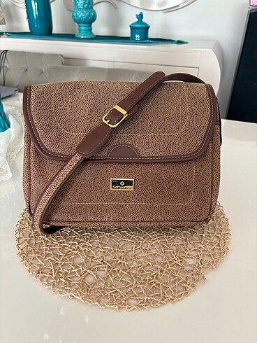 Samsonite 90?lar vintage askılı çantası