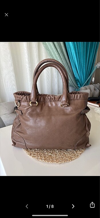 Massimo dutti hakiki deri çantası