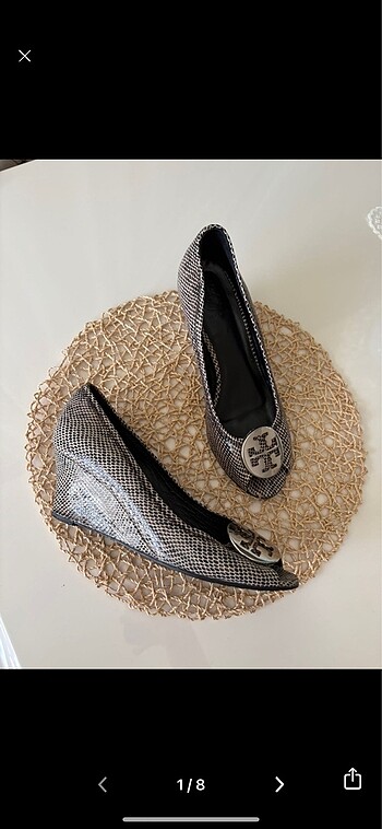 Tory burch dolgu topuklu