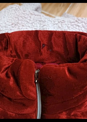 38 Beden Turuncu Fermuarlı Kadın Ceket