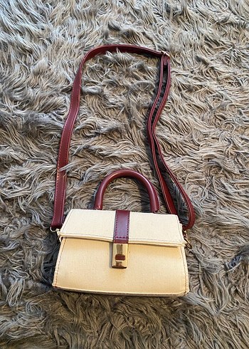 Klasik Elegan bordo Kadın Çanta