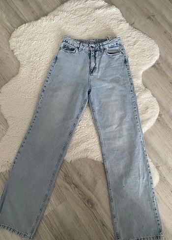 Gri Mavi Salaş Kesim Midi Boy Kadın Jean
