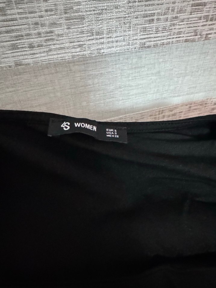 Drapeli Siyah Hamile Midi Elbise - Görsel 5