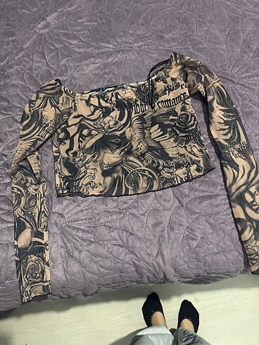 Bershka Bershka baskılı crop