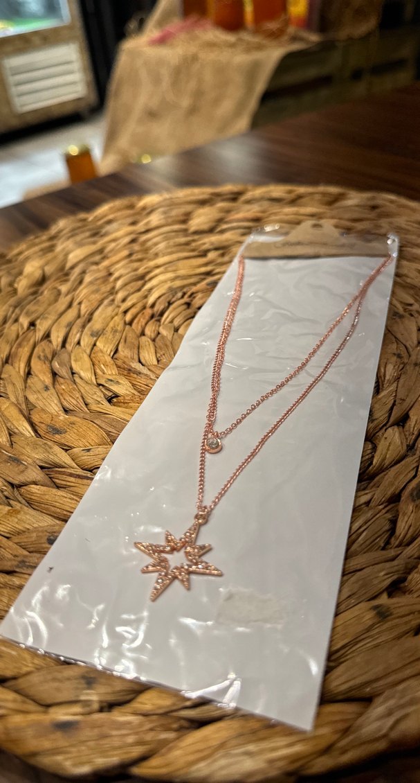 Bohem Zincir Detaylı Altın Renkli Midi Kolye - Görsel 2