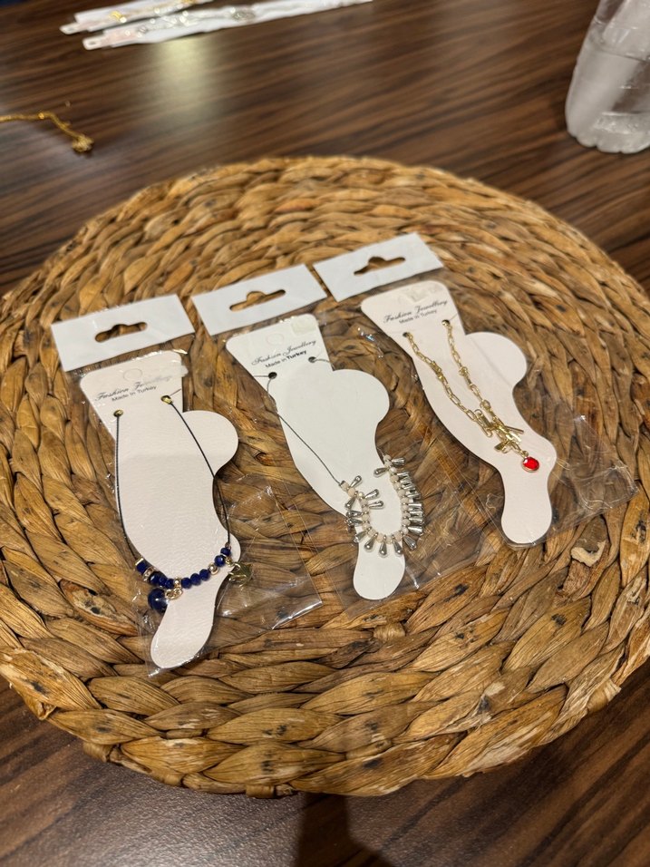 Bohem Tarzı Boncuklu Halhal 3lü SET - Görsel 2