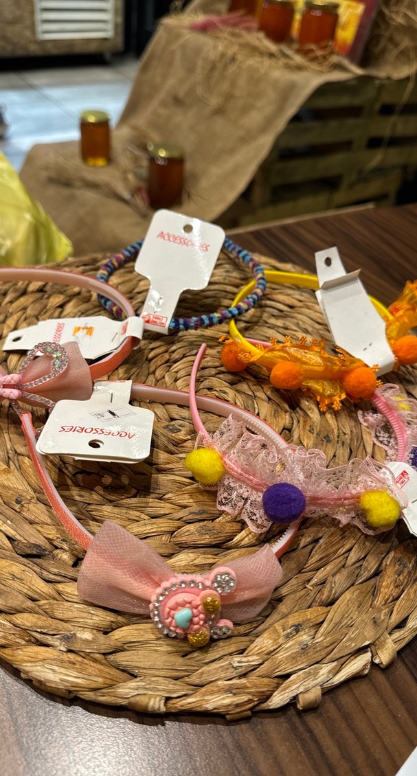 Boncuklu Çok Renkli Bohem Çocuk Tacı 5ADET - Görsel 2