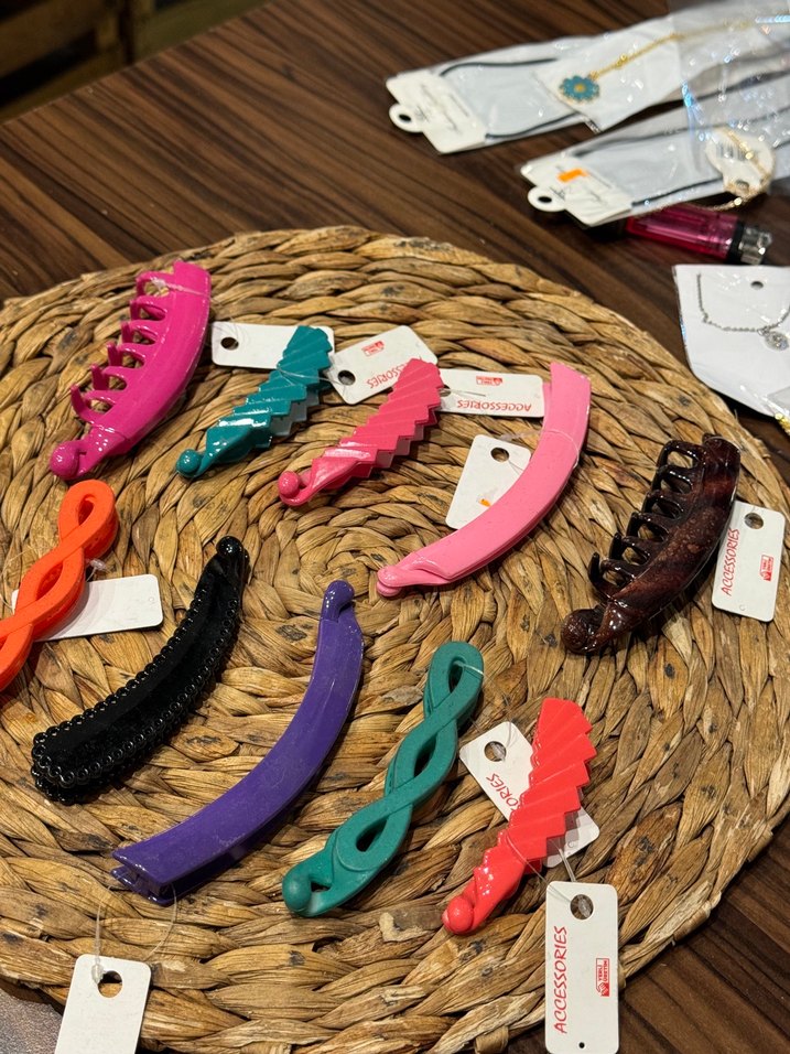 Renkli Elastik Plastik Saç Tokaları 10lu SET - Görsel 2