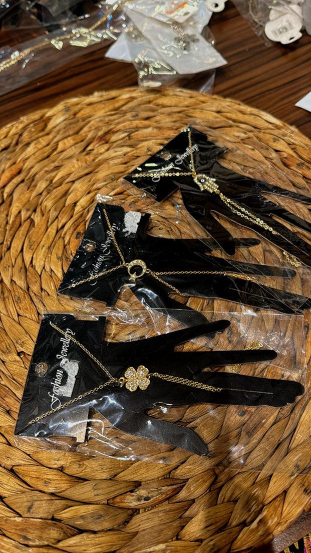 Bohem Zincir Detaylı Kadın El Zinciri 3lü SET - Görsel 2