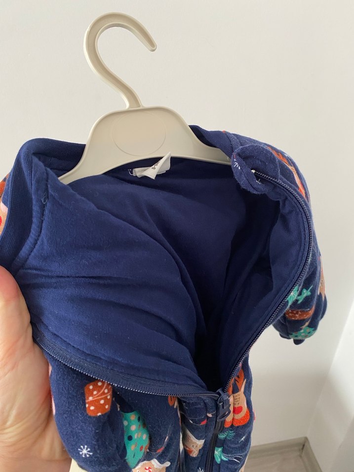 Renkli Baskılı Erkek Bebek Triko Tulum - Görsel 3