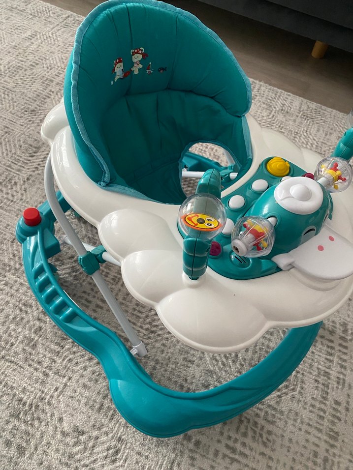 Turkuaz Renkli Bebek Yürüteci - Görsel 3